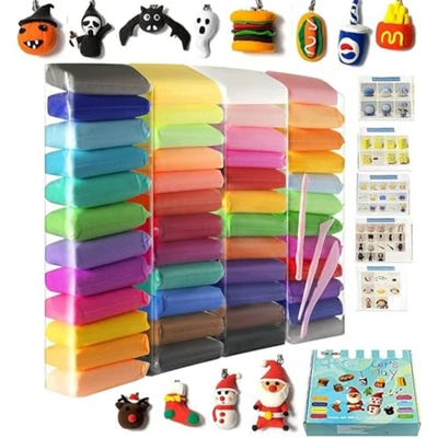 صلصال خفيف يجف بالهواء - 24 قطعة