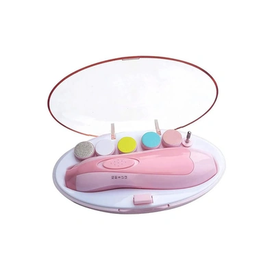 مجموعة مقص أظافر للأطفال - بينك