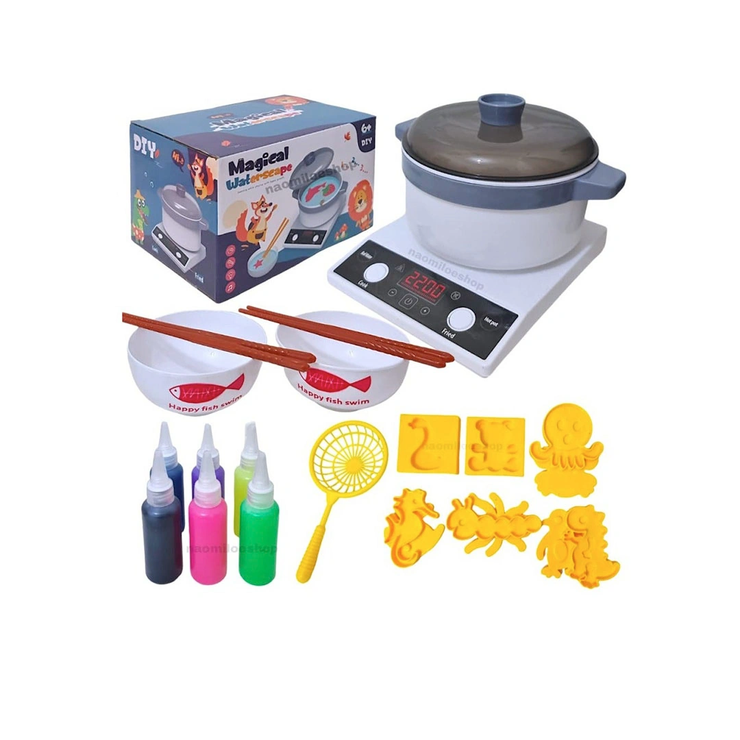 Kids Kitchen Playset - 21 Pieces for Pretend Play