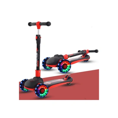 سكوتر للاطفال - 3 عجلات - أسود/أحمر