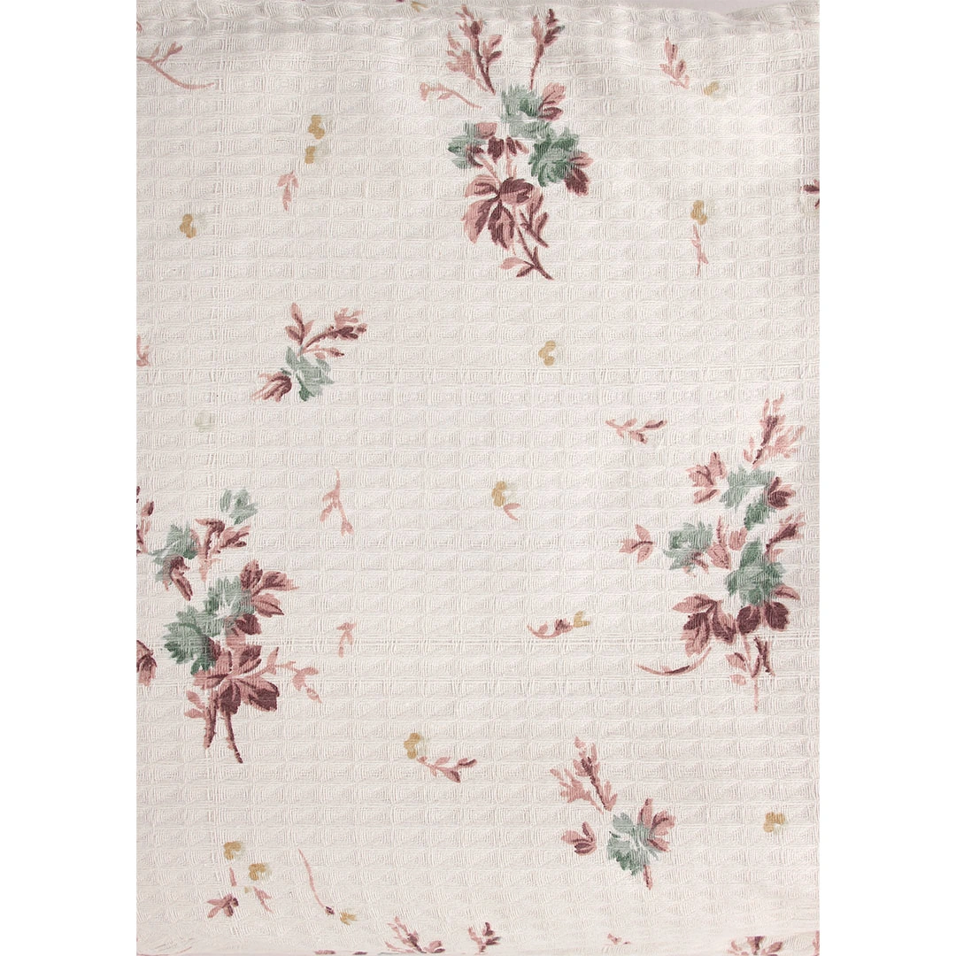 غطاء سرير صيفي مطبوع - 160*235 سم - تصميم جاردينيا