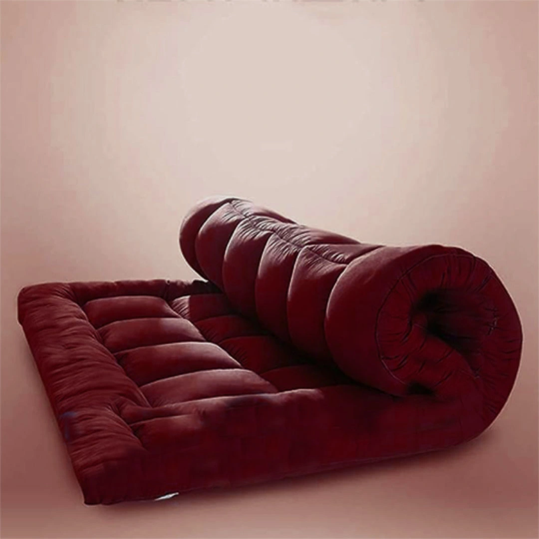 مرتبة تطرية طيبة - أحمر غامق - مقاس 140×195 سم