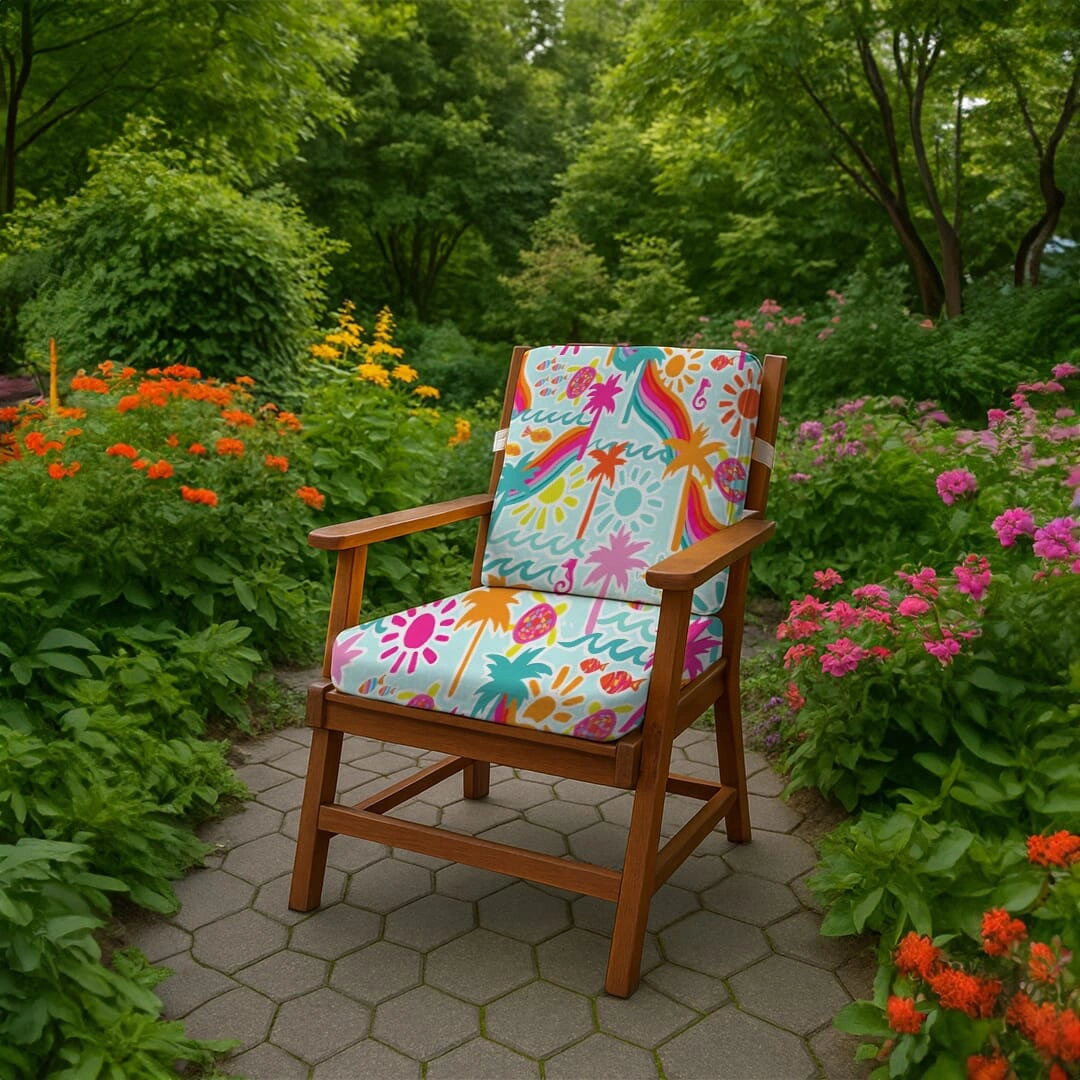 سنوز كوشن كرسي- يدعم المقعد و الظهر - تصميم بالم بيتش