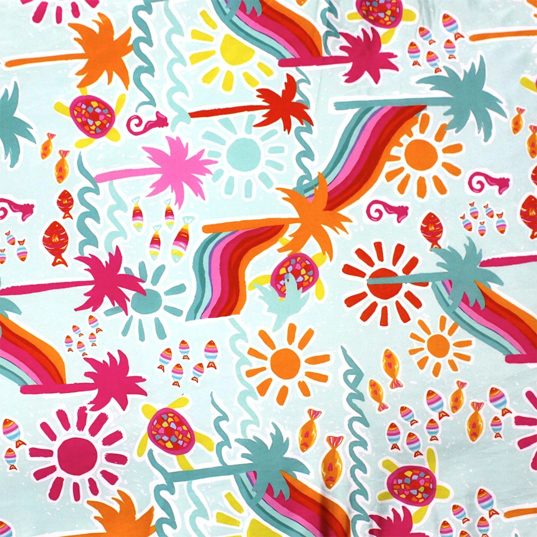 شازلونج الشاطئ سنوز - 200*63 سم - تصميم بالم بيتش