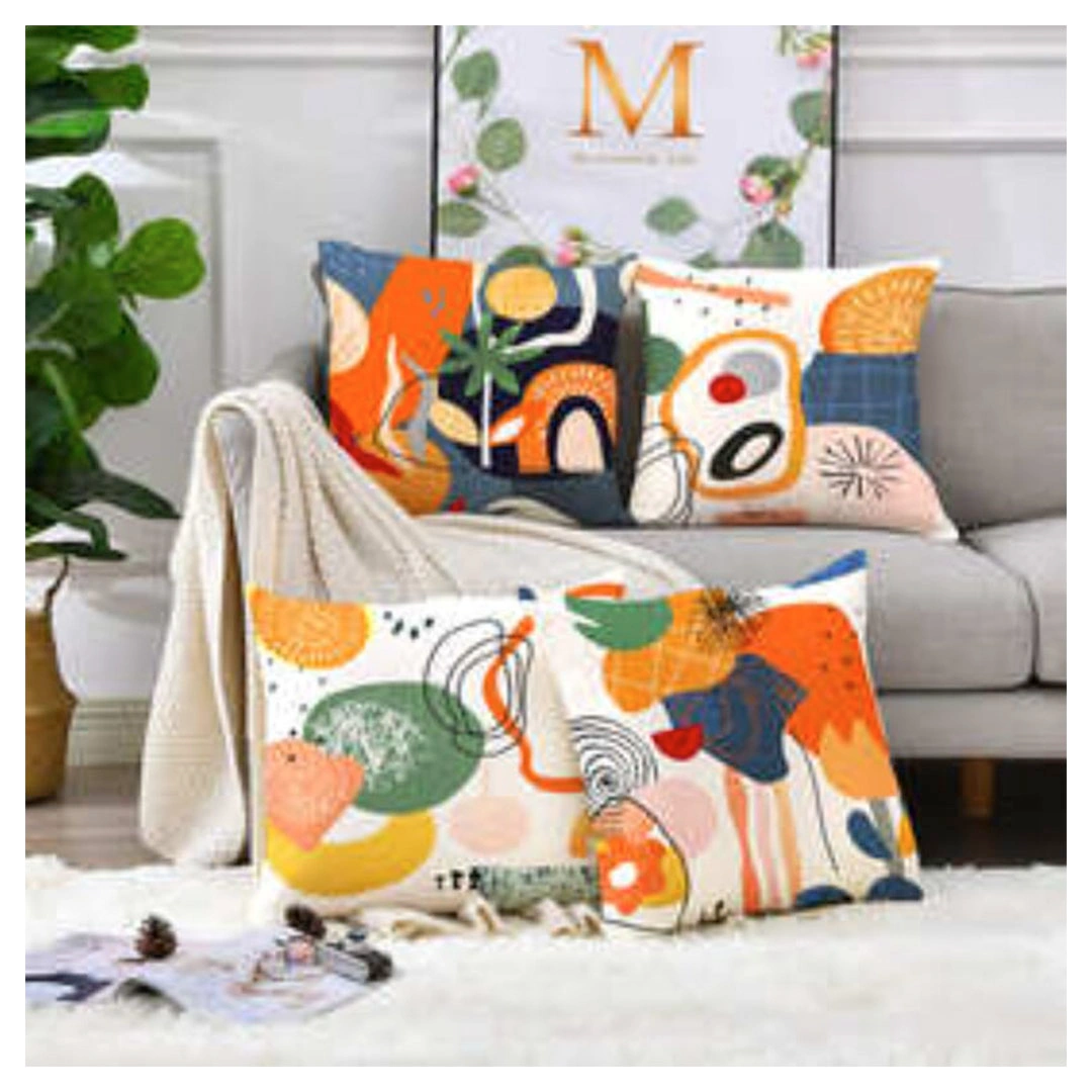 سنوز كوشن مخدة - 4 قطع - 40*40 سم - تصميم بوهو