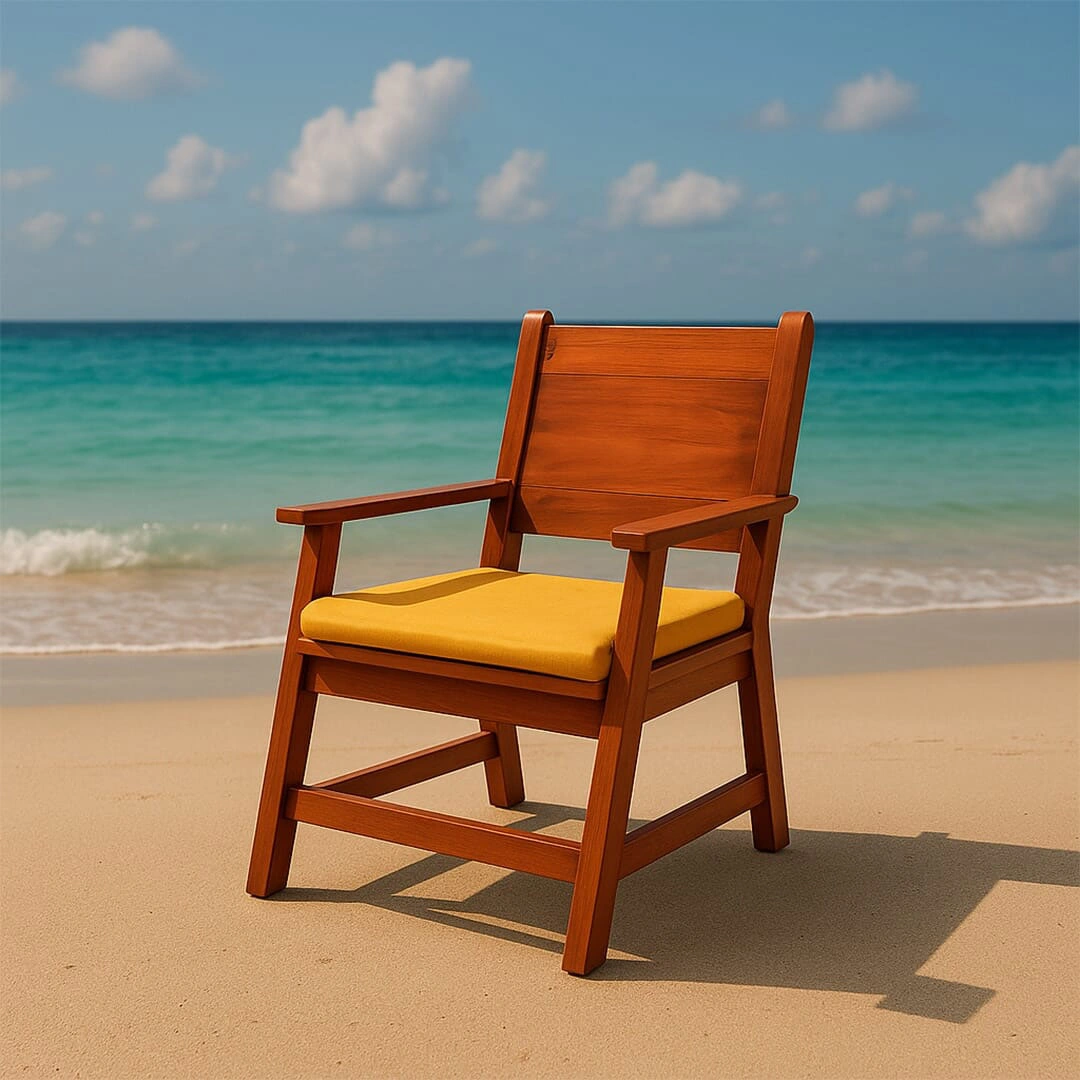 سنوز كوشن كرسي- يدعم المقعد و الظهر - تصميم بالم بيتش