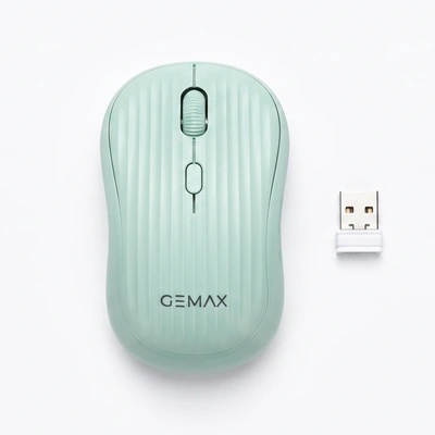 جي ماكس ماوس لاسلكي G-1700 شحن USB Type-C - أخضر - بودن ضمان