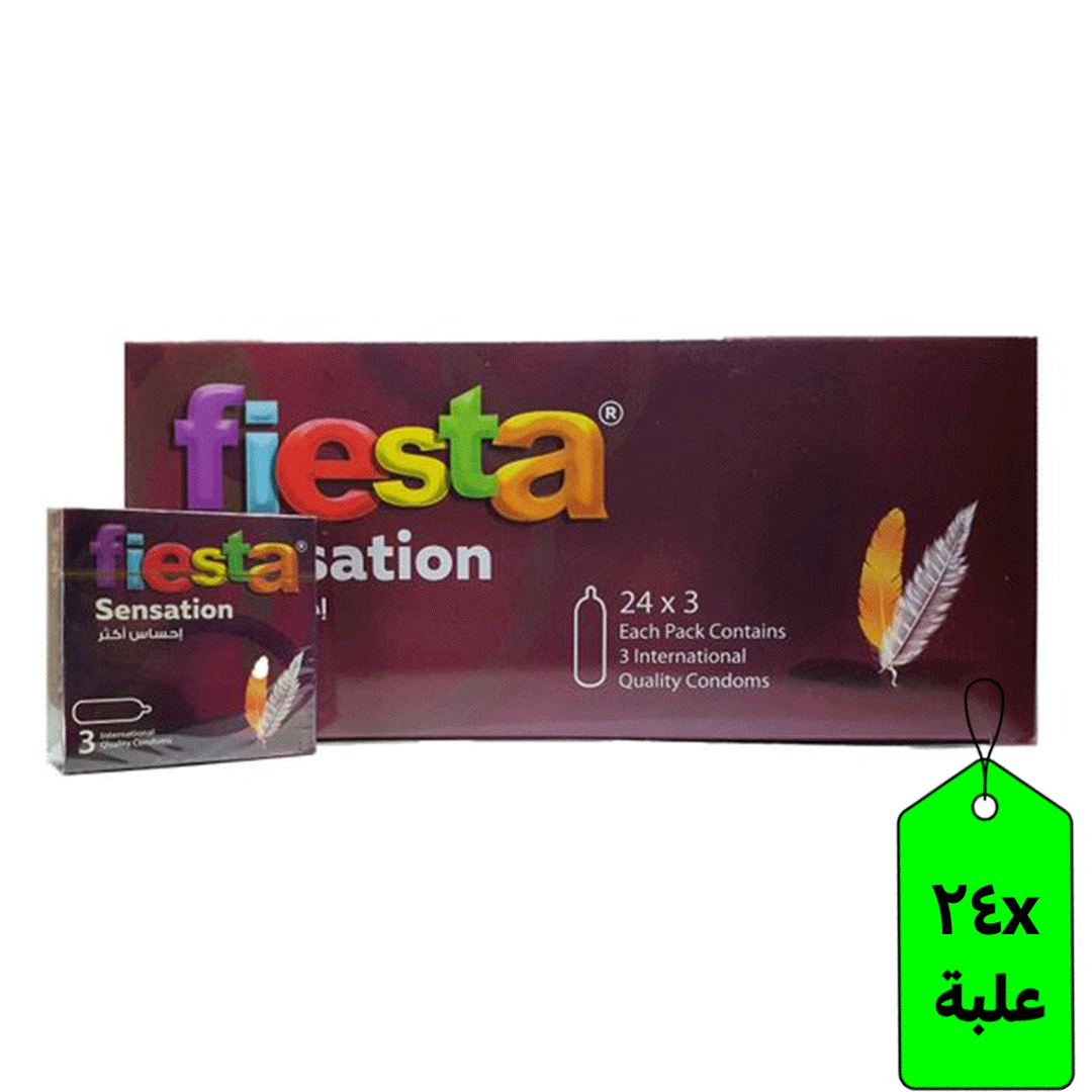 واقي ذكري رفيع - سينسيشن - 24 علبة - 3 قطع