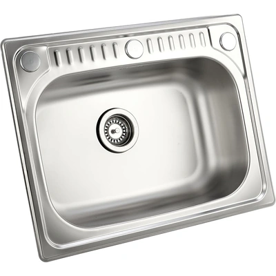 حوض مطبخ من الستانلس ستيل  بلازا - 51*66