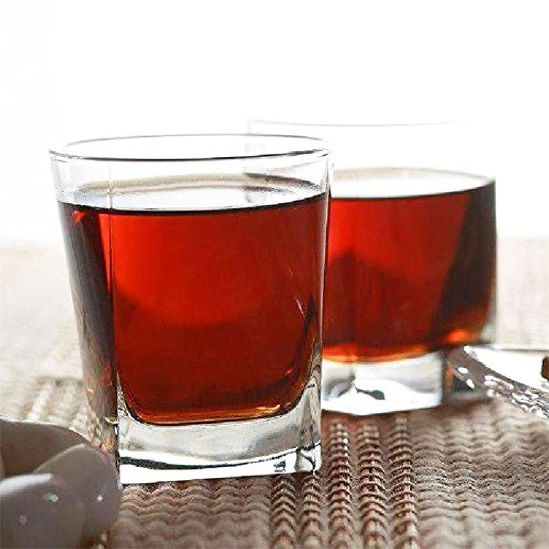 طقم كوب شاي كاري سادة تركي - زجاج - شفاف - 6 قطع