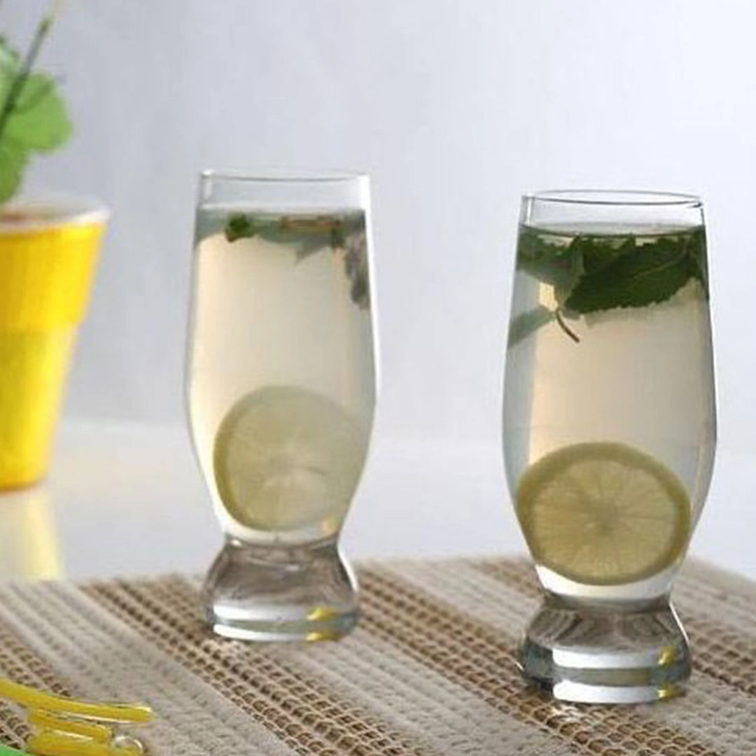 طقم كوب أكواتك سادة - زجاج - شفاف - 18 قطعة