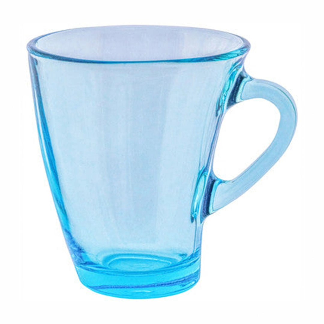 طقم مج منجوان ألوان - زجاج - شفاف - 6 قطع