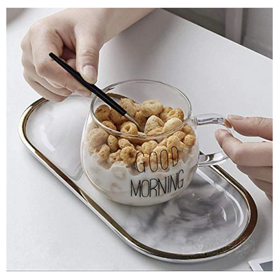 مج قهوة "Good Morning" - شفاف