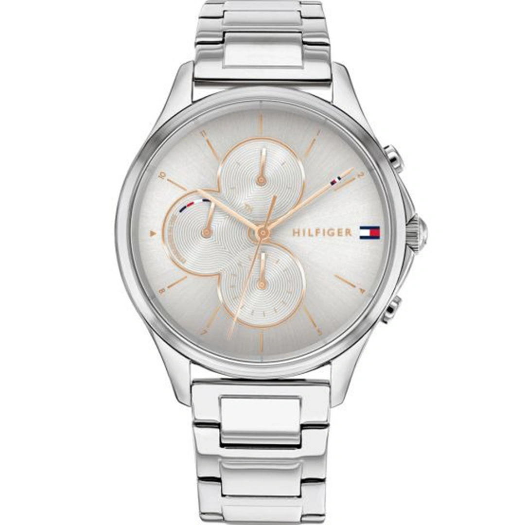 ساعة يد حريمي من تومي هيلفجر - 38 مم - فضي - 1782263