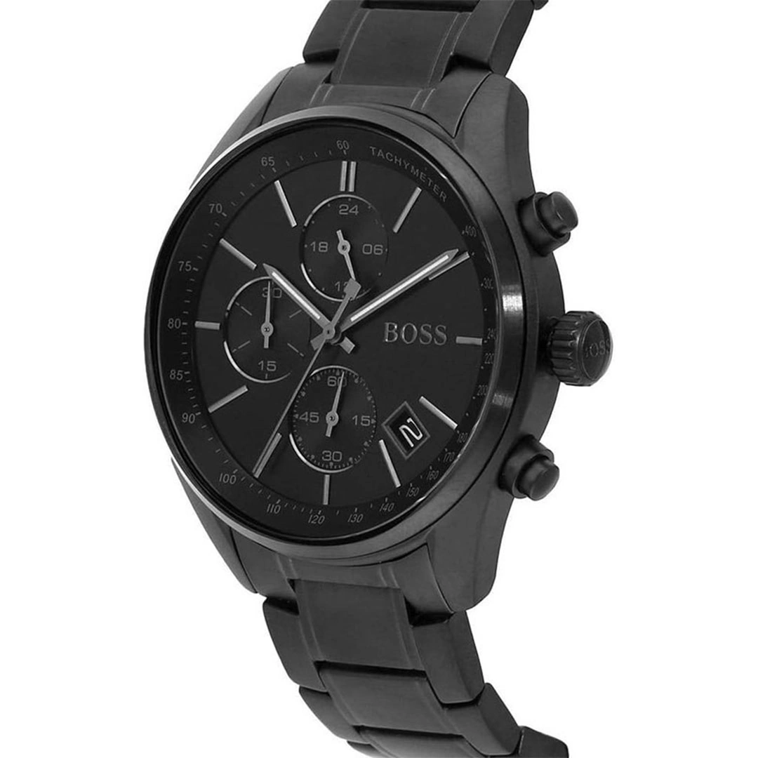 ساعة يد للرجال من بوص ستانلس - أسود - 1513676
