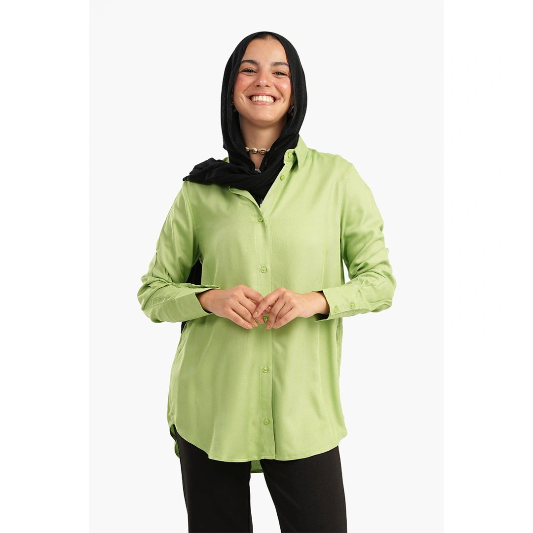 قميص بيزيك بكم حريمي 17237