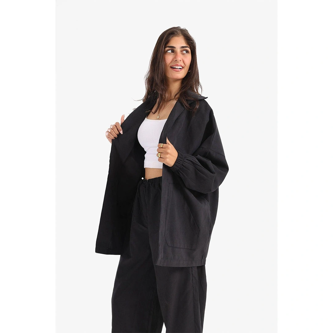 جاكيت مفتوح بجيوب حريمي 17277