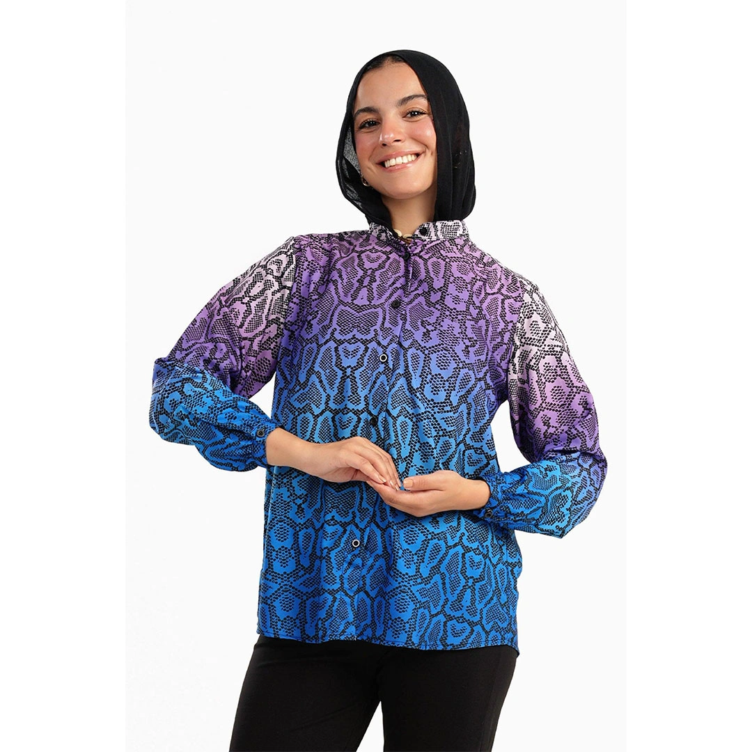 شيميز صيفي مطبوع حريمي 17356