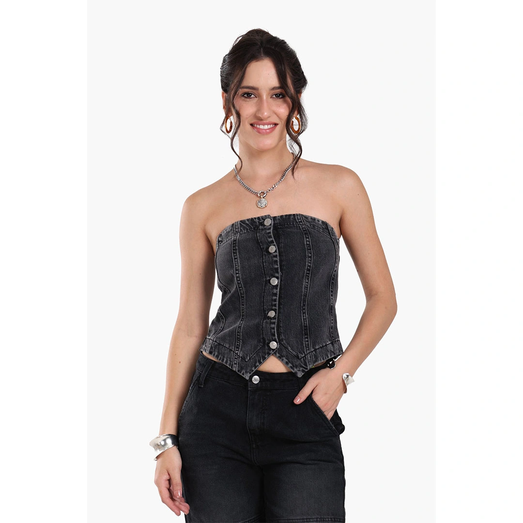 كلو فيست جينز حريمي بدون اكمام