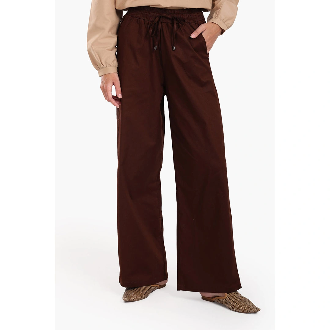 كلو بنطلون حريمي مريح للاستخدام اليومي - بني غامق