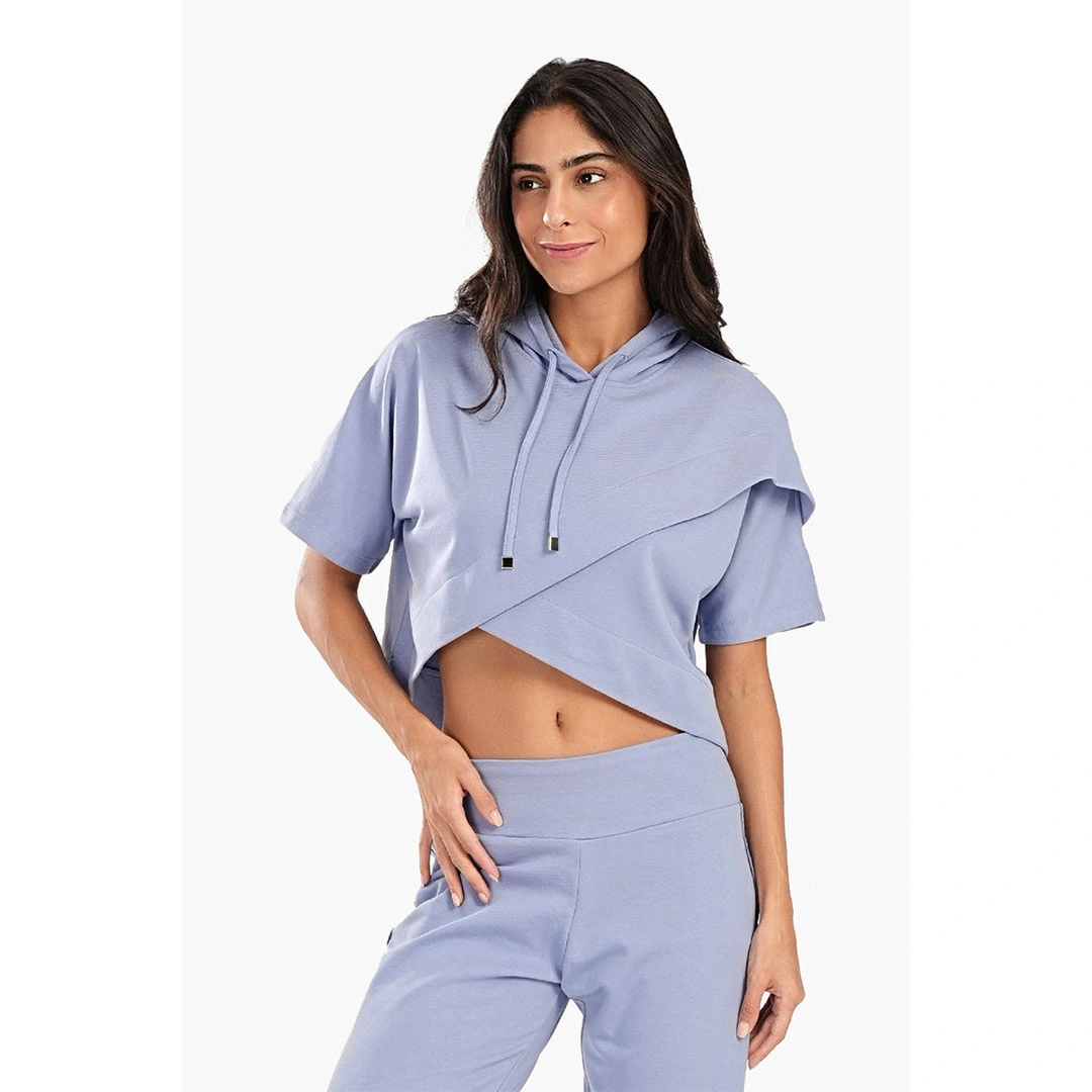 توب بيجامة قصيرة حريمي asymmetrical 55276