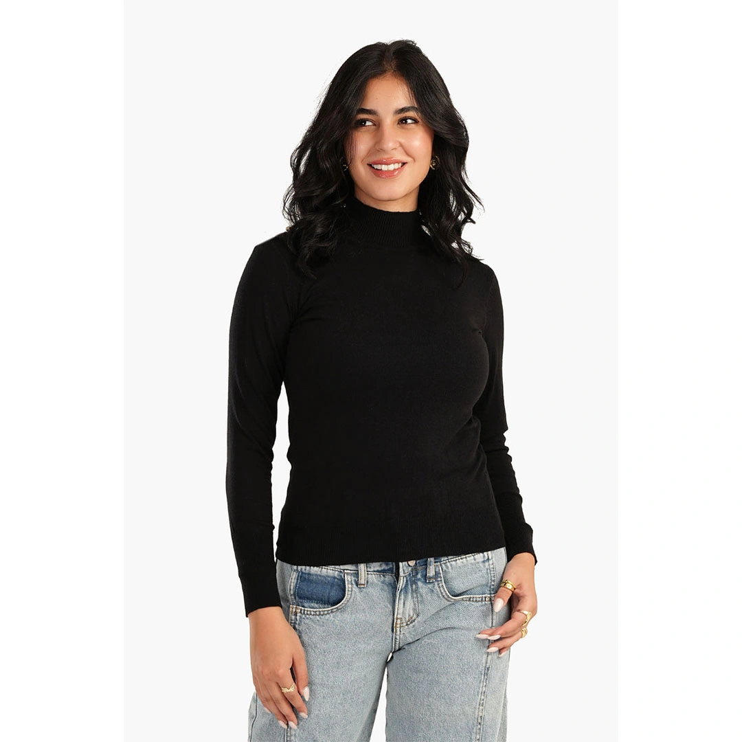 بلوفر كارينا حريمي بزارير على الكتف 55879