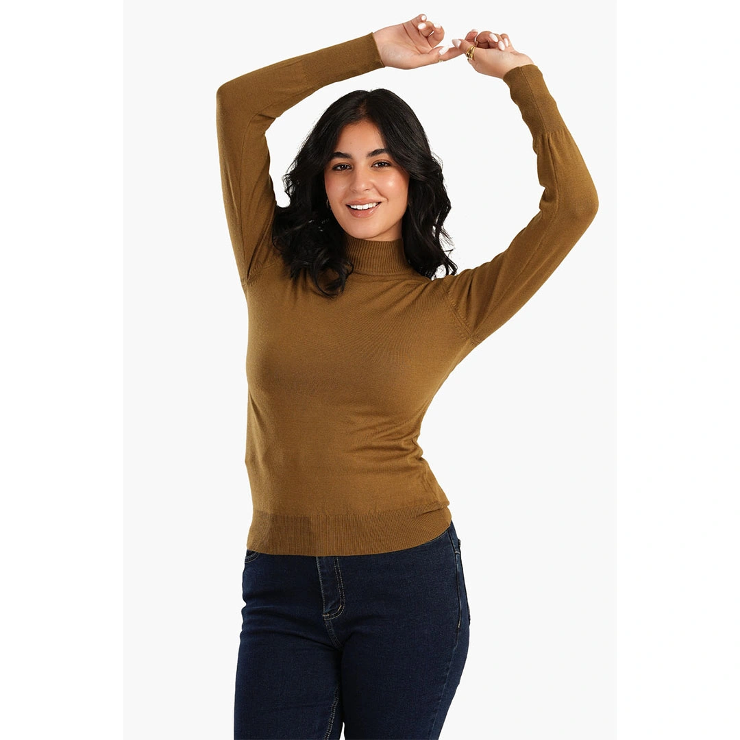 بلوفر كارينا حريمي بزارير على الكتف 55879