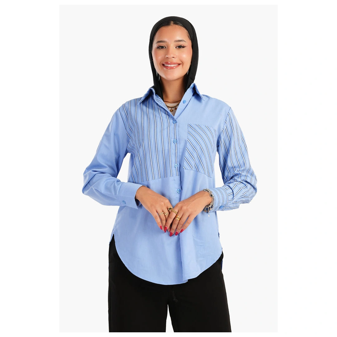 قميص كارينـا حريمي - أزرق - 56111