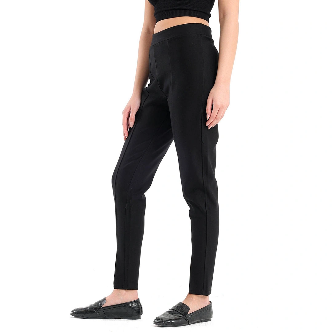 بنطلون بفتحة من قدام حريمي - أسود 17192