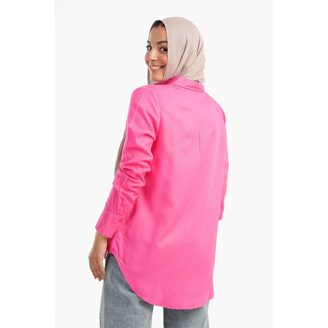 قميص بيزيك بكم حريمي 17237