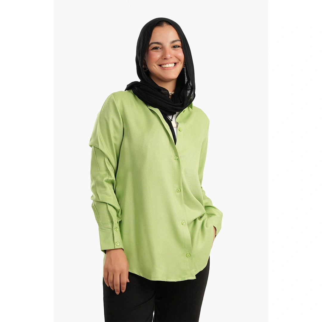 قميص بيزيك بكم حريمي 17237