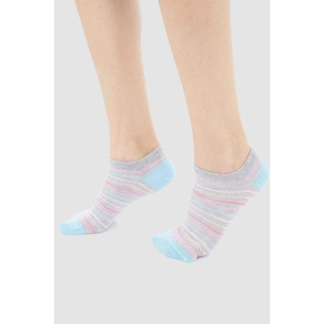 3 شرابات قطن حريمي - ألوان مختلفة - 52018