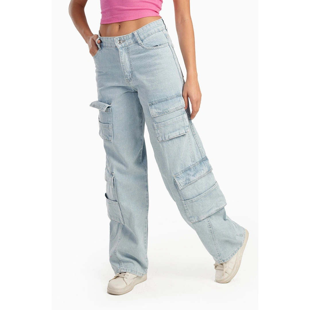 بنطلون كارينا حريمي كارغو - لبني فاتح 56080