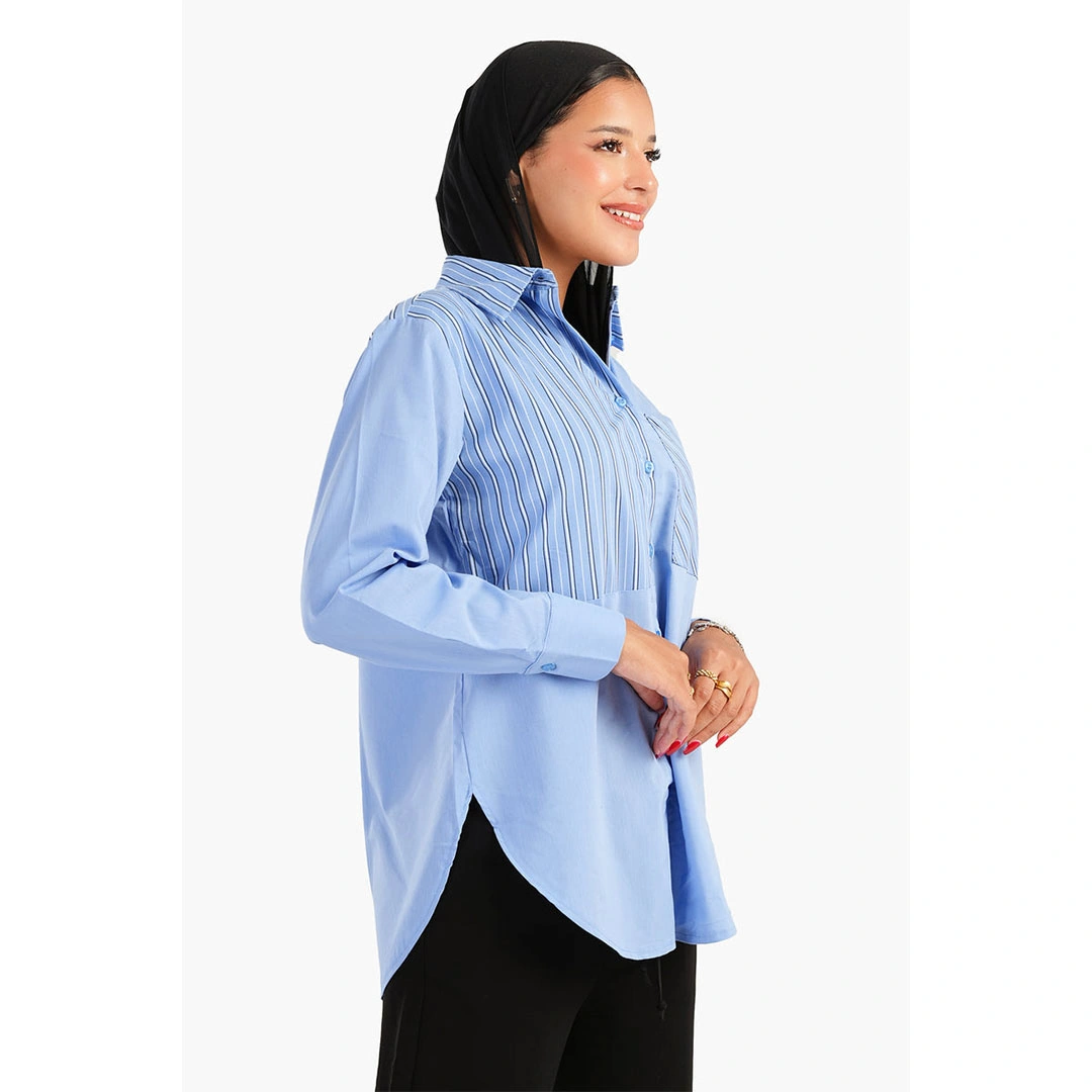 قميص كارينـا حريمي - أزرق - 56111