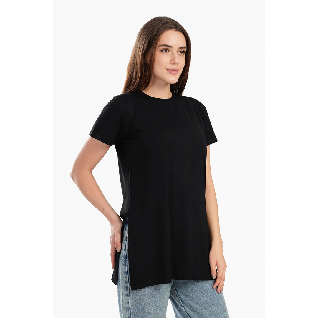 توب شيك حريمي نص كم فيسكوز 56147