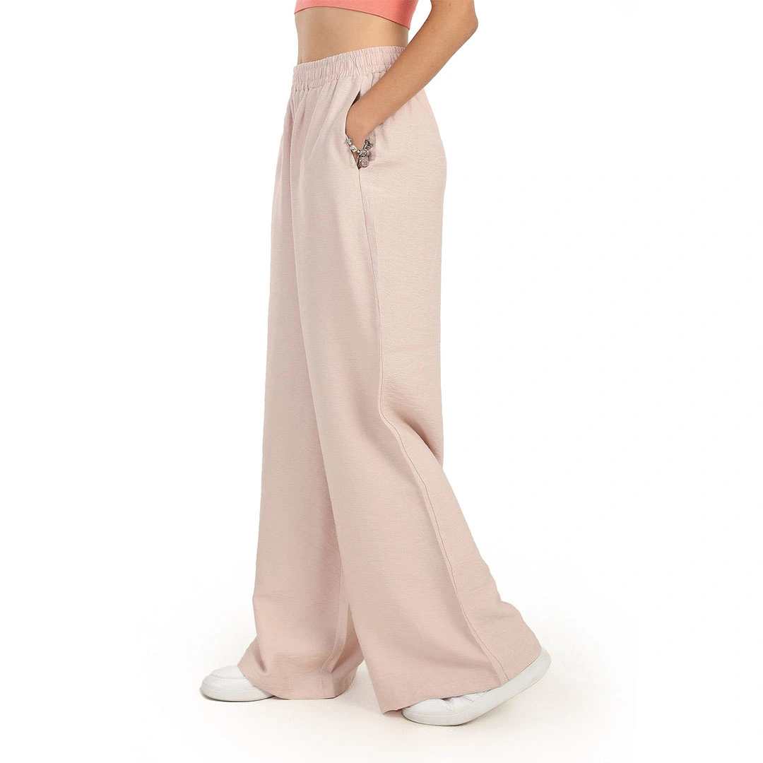 بنطلون حريمي سادة واسع مريح 56334