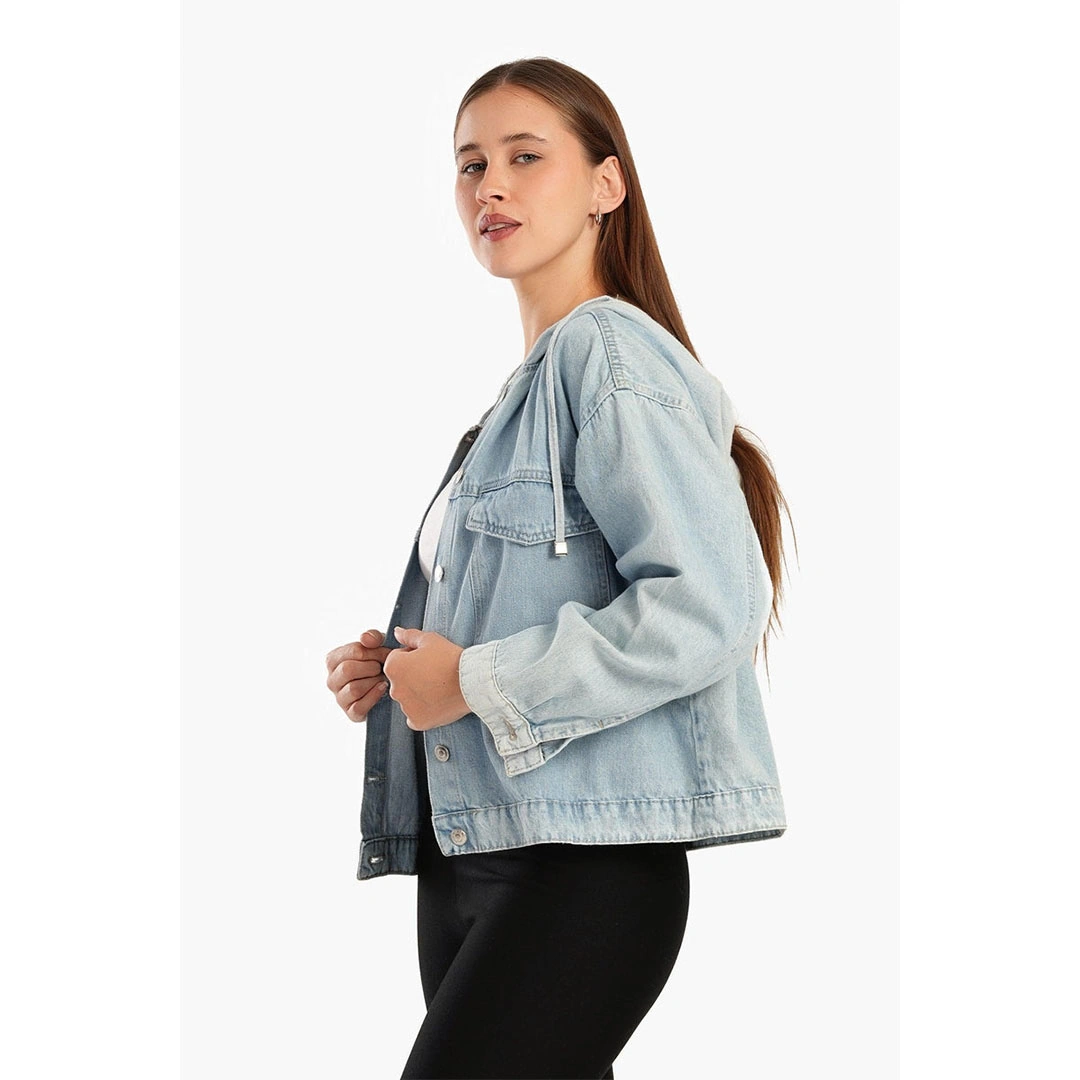 قميص جينز حريمي حريمي - سماوي 17599