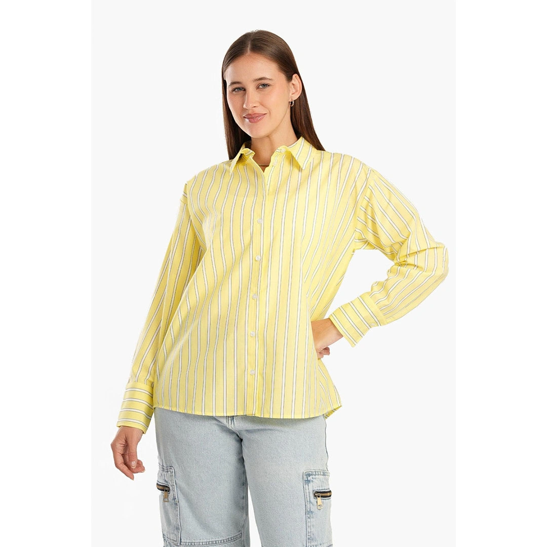 قميص بكم حريمي حريمي - أصفر 17637