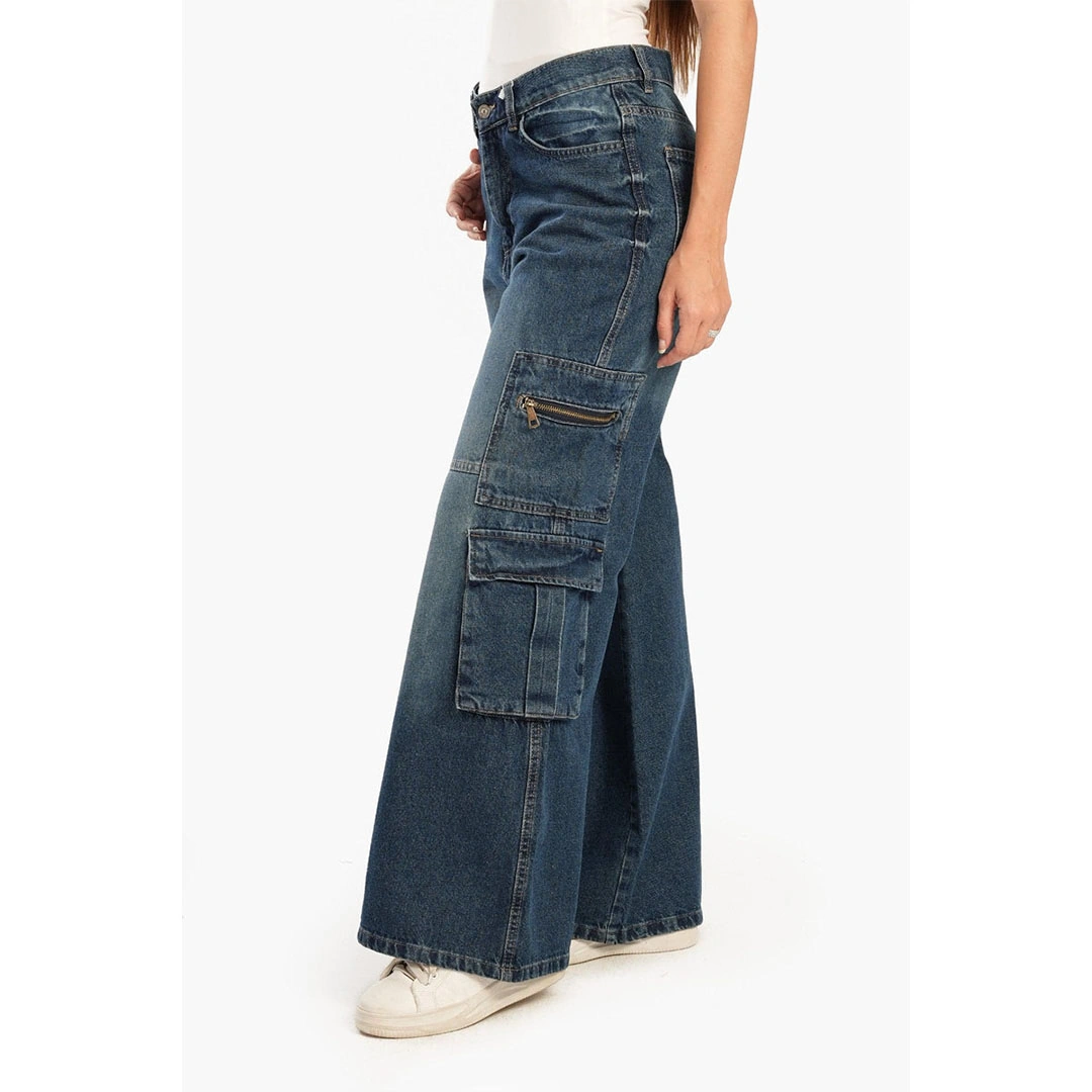 بنطلون جينز كارجو حريمي 17653