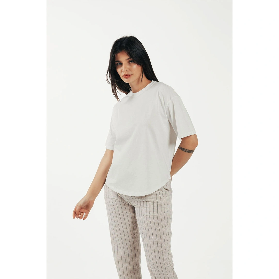 تيشيرت قطن فضفاض حريمي 17756