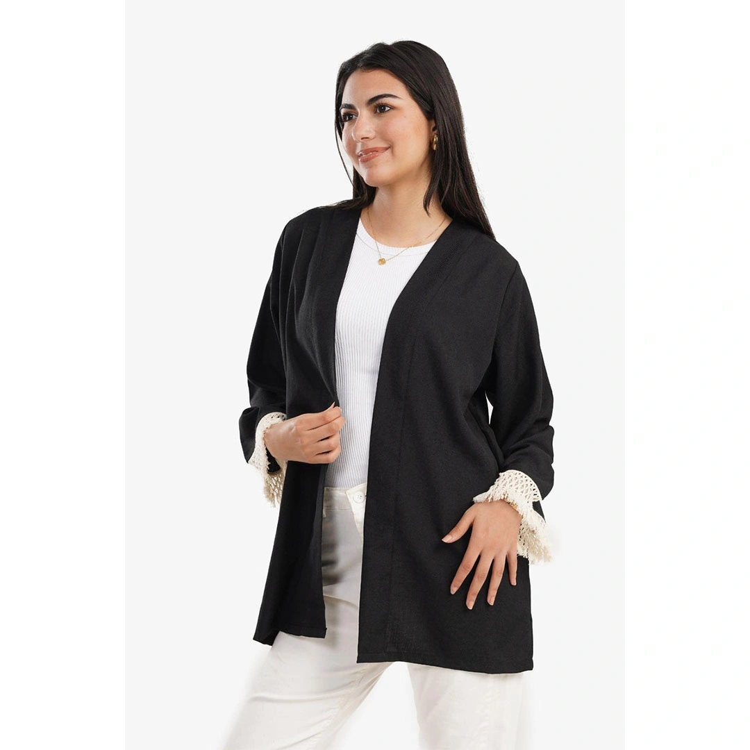 كيمونو مفتوح بكم تريكو حريمي 17379