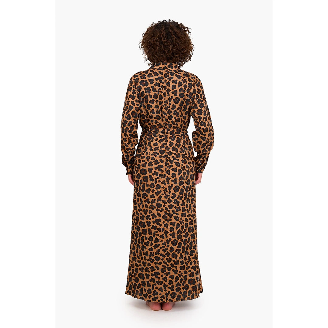 فستان بطبعة جلد النمر حريمي - جملي 17861