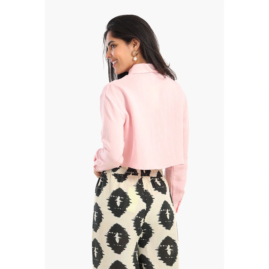 قميص قصير حريمي - بينك 17912