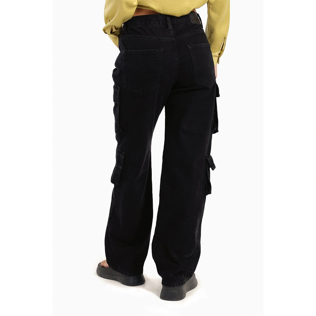 بنطلون كارجو حريمي - أسود 17924