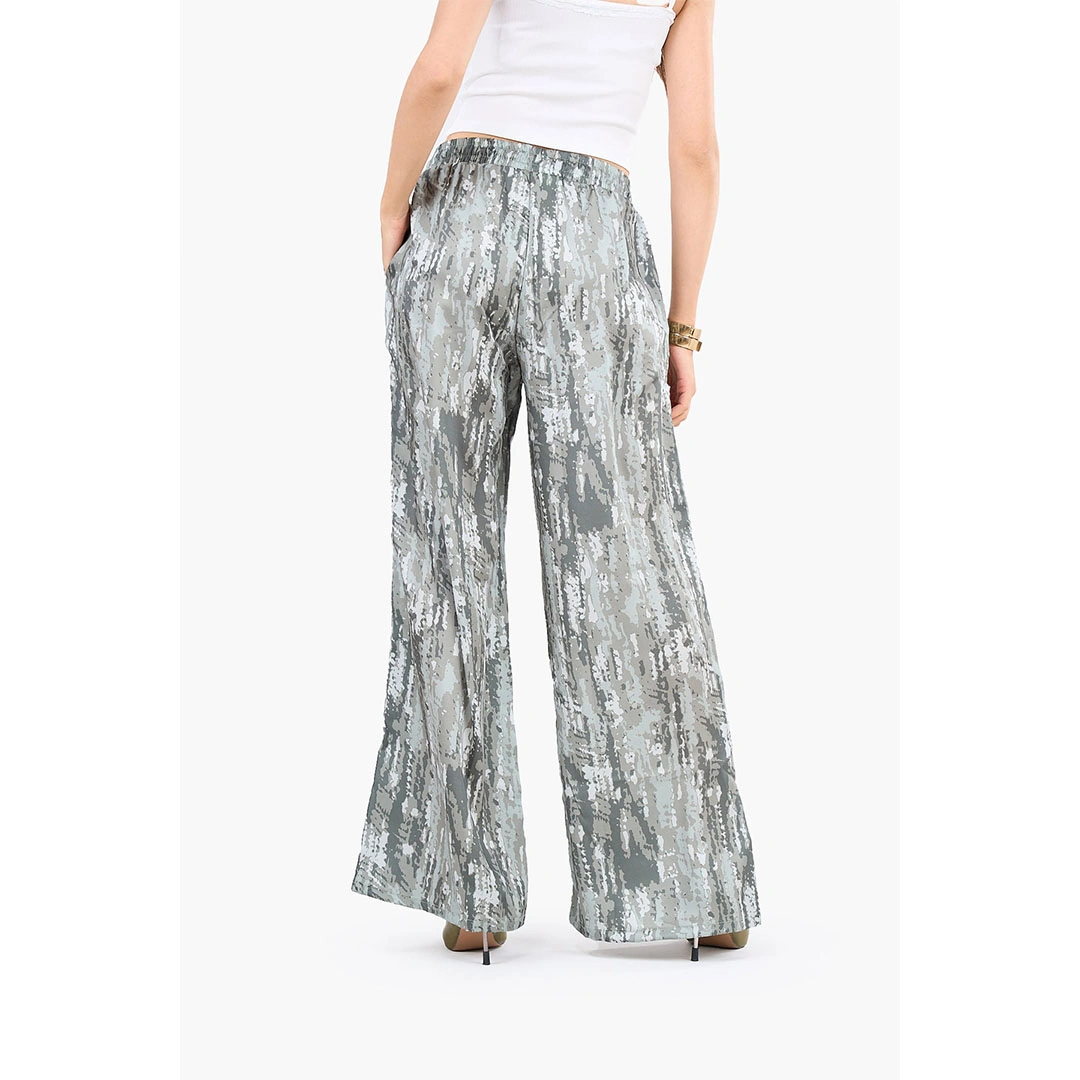 بنطلون واسع الساق مطبوع حريمي 17937