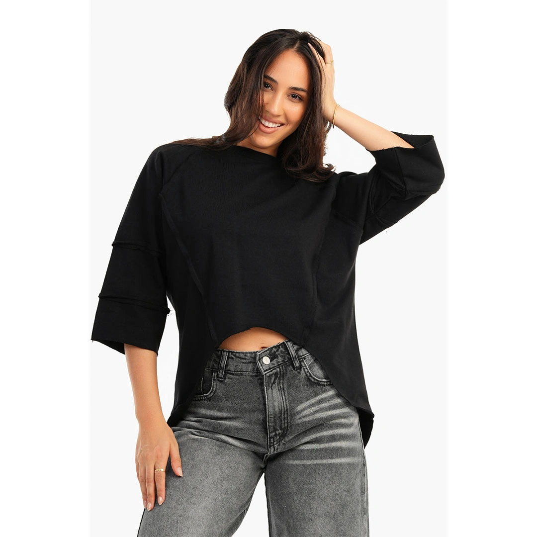 سويت شيرت حريمي كارينا - أسود 55907