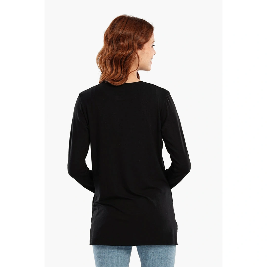 تيشيرت حريمي فيسكوز بكم طويل 56149