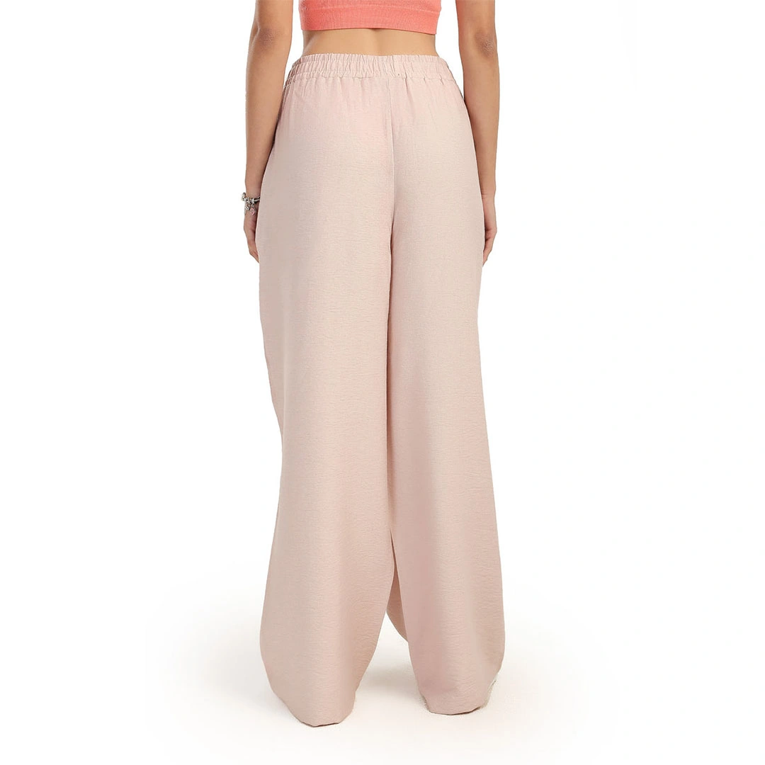 بنطلون حريمي سادة واسع مريح 56334