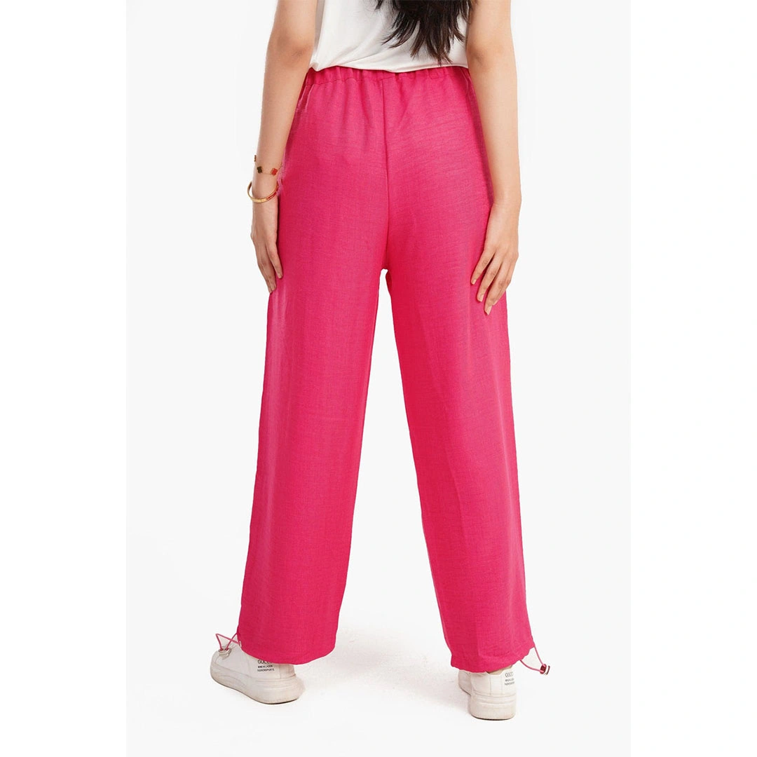 بنطلون باراشوت كتان حريمي 17401