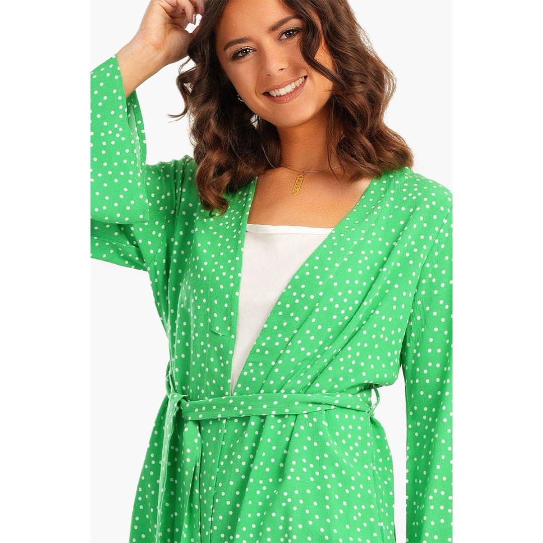 كيمونو منقط بأكمام واسعة حريمي 17524